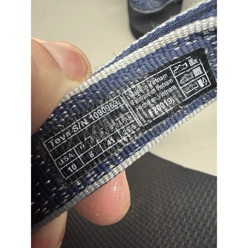 TEVA WOMEN MIDFORM UNIVERSAL NAVY CONSTELLATIONS SANDALS US 10